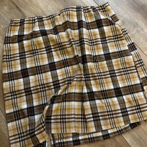 Plaid Mini Skirt